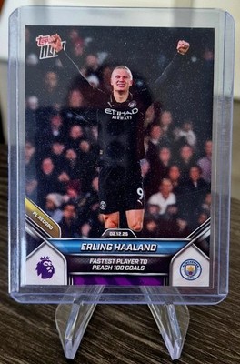 Erling Haaland Topps Now Fastest Player To Reach 100 Goals 2.12.25 PL Record #68