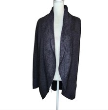 NEW Barefoot Dreams CozyChic Lite Circle Cardigan Open Black XS/S