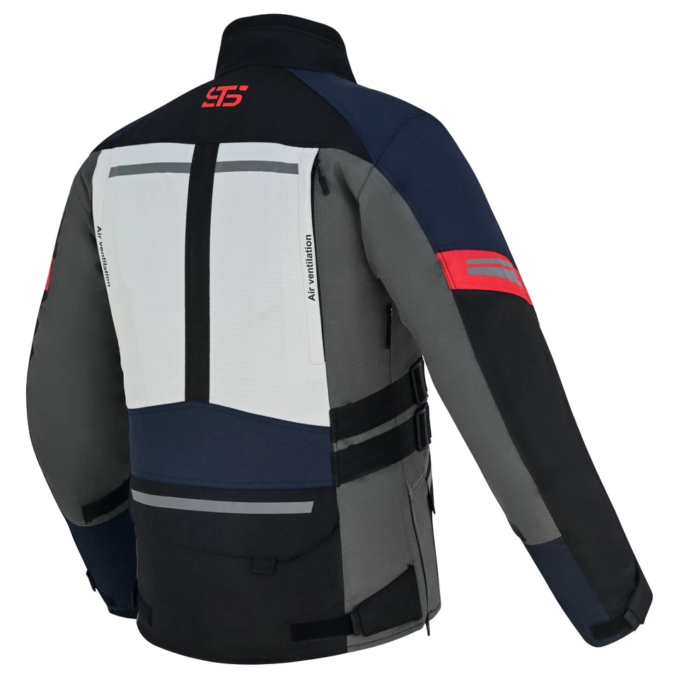 Moto Giacca in Tessuto Uomo Stechmoto ST 815 Venom-X2 H2Out 3-Strati 4-Stagione - Immagine 2 di 4