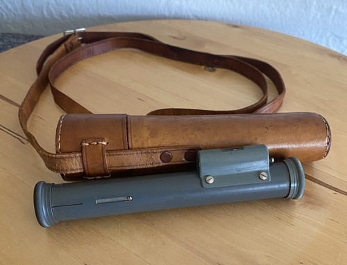 Pocket Transit Zielfernrohr Visierwaage mit Ledertasche. Markenlos