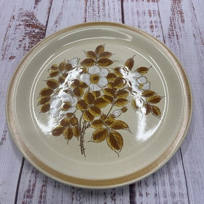 Vintage  Autumn Meadow by EKCO Eterna 10.5  Dinner Plates Retro Art Deco