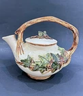 An Amazing Vintage McCoy Ivy-Patterned Tea Pot