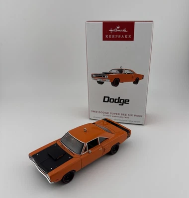 Hallmark Keepsake 2025 1969 Dodge Super Bee Six Pack Classic American Ornament