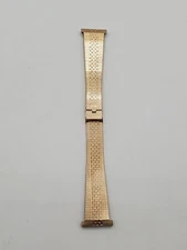 Kestenmade 22mm Rolled Gold Plate Mens Watch Band Bracelet
