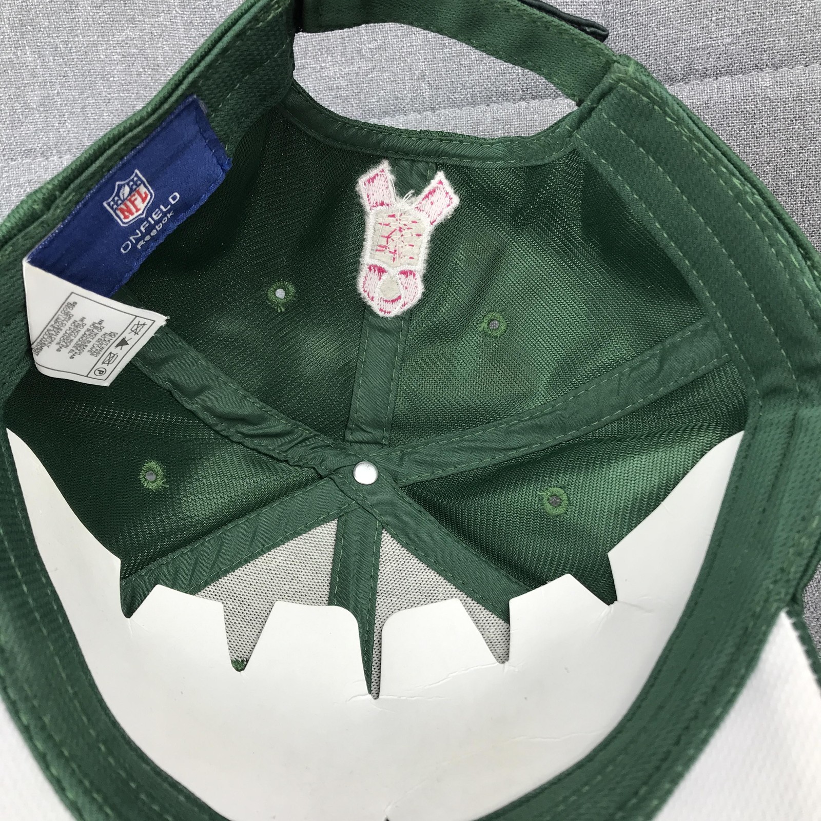 New York Jets Hat Cap Strap Back Mens One Size Green Pink NFL Football Reebok thumbnail 13