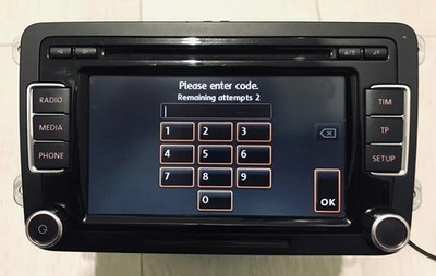 Volkswagen Radio VW PIN Code Unlock  | Bosch / Blaupunkt models made Portugal