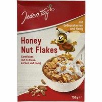 Jeden Tag Honey Nut Flakes 750G Packung