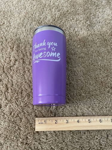 Thank You for Being Awesome Tumbler 20 oz Stainless with Straw & Cleaning Brush - Picture 9 of 10