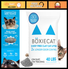 30-Day Odor Control Clumping Cat Litter 40 lb - Dust-Free, Easy to Scoop, No Fra