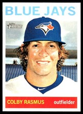 Colby Rasmus 2013 Topps Heritage #117 Blue Jays MLB READ FREE SHIP AutographDen