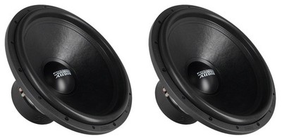 2 Sundown Audio SA-18 V.2 D2 18'' 1250w RMS Subwoofers DVC 2-Ohm Subs SW-SAV218D2