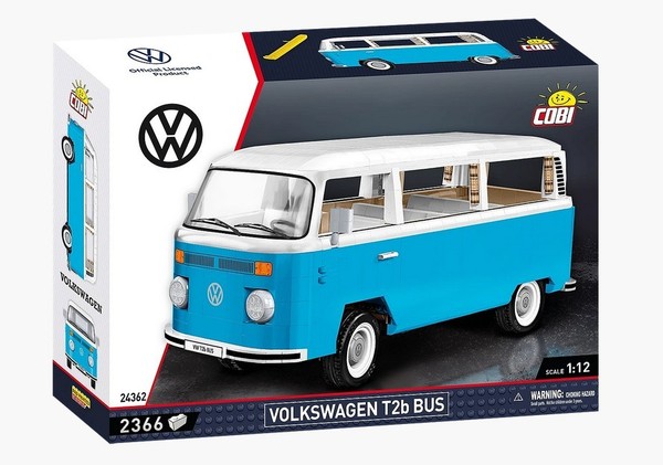 Cobi 24362 Volkswagen T2B Bus 1:12 Modellbausatz Neu Ovp-image