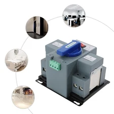 63A ATS Dual Power Automatic Transfer Switch for Generator Changeover Switch 2P