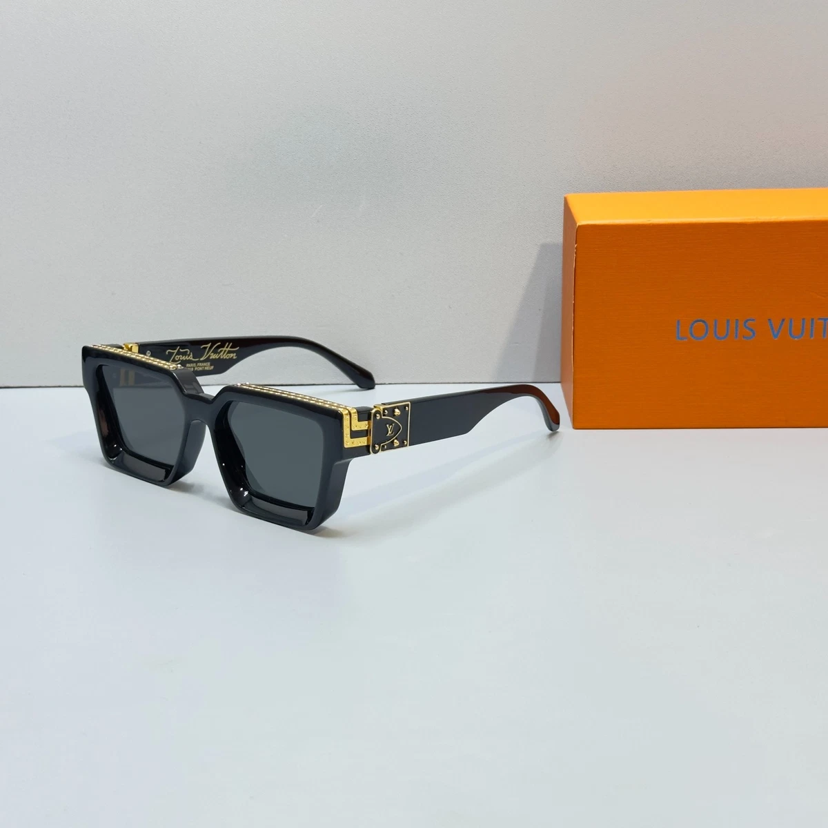 Louis Vuitton Black Black Sunglasses for Men for sale - eBay