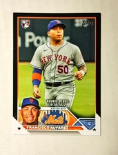 Francisco Alvarez 2023 Topps RC #US255 Rookie Debut BLACK Border 07/72 Mets A6