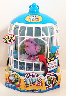 Moose Toys Little Live Pets Tweet Talking Bird Record & Repeats New Purple Bird