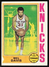 1974-75 Topps #43 Mel Davis RC