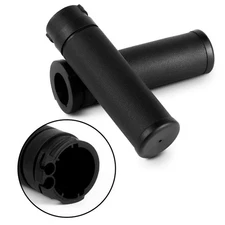 Smooth 25mm 1" Cable Throttle Hand Grips For Harley Kawasaki Suzuki Honda