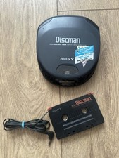 Vintage Sony Discman D-151 Portable CD Player + Tape adapter– Tested & Working