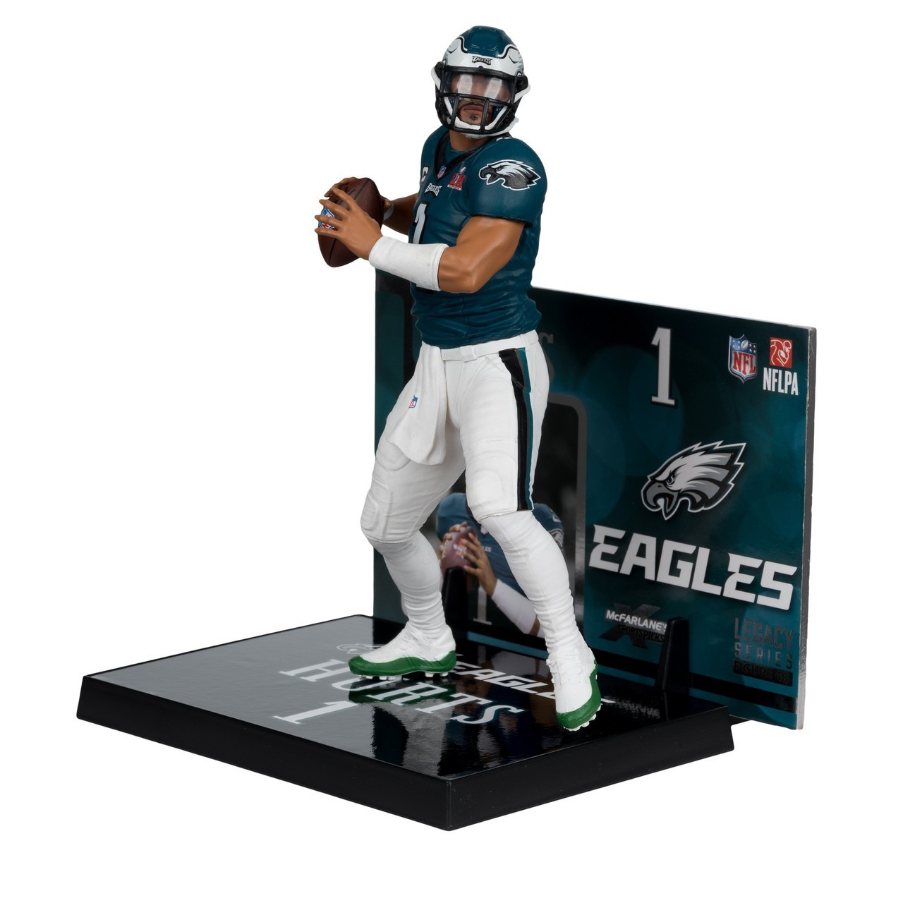 McFarlane NFL Football Legacy 7" Figure Jalen Hurts Eagles Super Bowl Edition