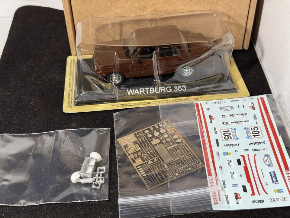 WARTBURG 353 #105 W.KRUGEL-D.SCHENK ACROPOLIS RALLY 1985 1:43 Transkit + Base - Immagine 2 di 4