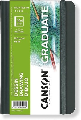 CANSON Graduate Book Skizzenbuch, feine Körnung, 160 g/m², Sketchbook H