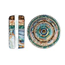 RHAPSODY Jelly Roll Boho Horse 40 - 2.5" Strips Cotton Fabric Pre-Cut Soft Color