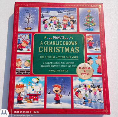 Running Press Peanuts Charlie Brown Christmas Musical Door Advent Calendar Kids