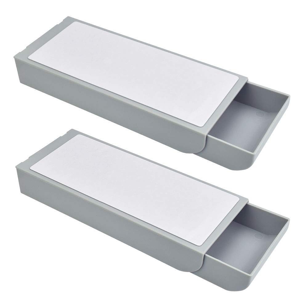 Fini le désordre avec ce double tiroir sous bureau pour ranger vos crayons