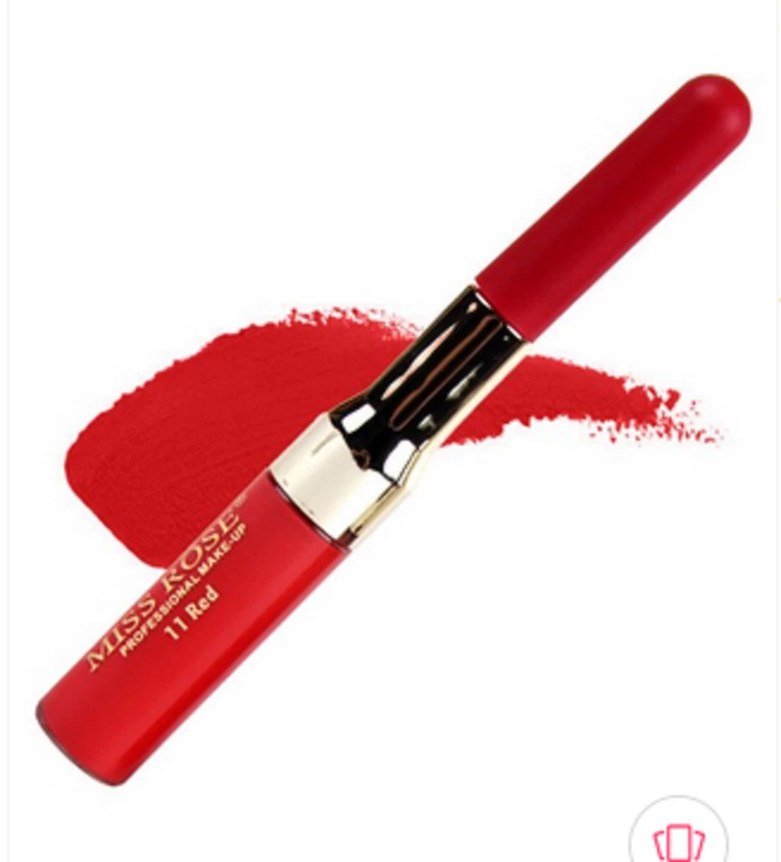 @ Miss Rose Brillo de labios y delineador de labios profesional 11 rojo para mujer 7 ml t114 Foto 2 de 4