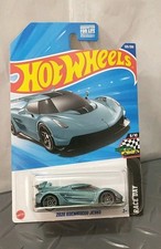 Hot Wheels 2025 Blue Slate 2020 Koenigsegg Jesko 125250 Race Day 510 N Case