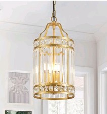 Modern Gold Pendant Island Light Fixtures for Kitchen Elegant Crystal Chandelier