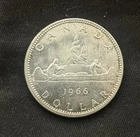 1966 Canada 80% Silver Canadian Dollar - Wow!