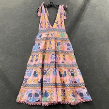 FARM RIO Seashell Tapestry Midi Dress Women's Size M Seashell Tapestry