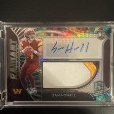2022 Panini Spectra Radiant Rookie Patch Sam Howell RAD-SHO Celestial 64/75 (RC)