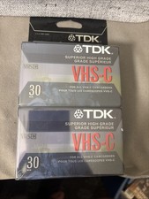 TDK - VHS-C HG Ultimate 30 Camcorder Videotape Package of 2 Sealed