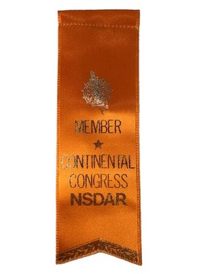 RARE VTG NSDAR DAR CONTINENTAL CONGRESS MEMBER RIBBON AMERICAN REVOLUTION USA