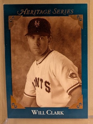 1993 Studio HERITAGE SERIES #8 Will Clark Giants RARE HISTORIC INSERT 