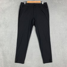 Lululemon ABC Pant Mens 34 x 30 Black Slim Tapered Fit Stretch Work Smart Casual