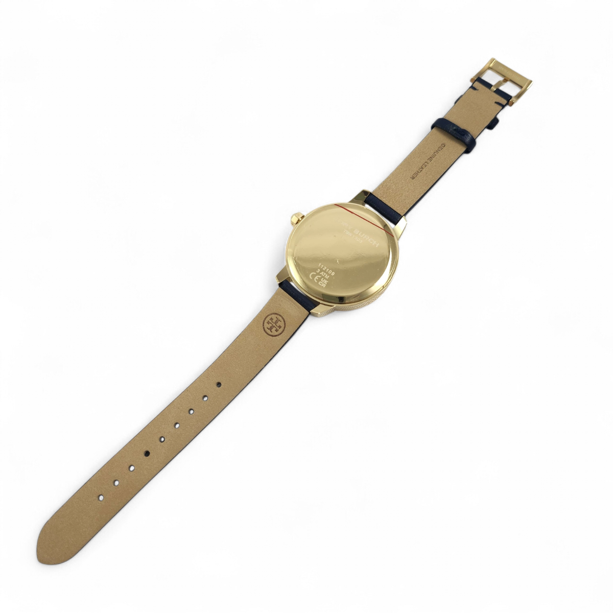 NEW Tory Burch Gold Collins Blue Dial Watch TBW1203 Logo NIB | eBay