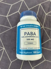 Vitamin Shoppe PABA (Para-Aminobenzoic Acid) 500 mg B-Complex Bb 10/31/26