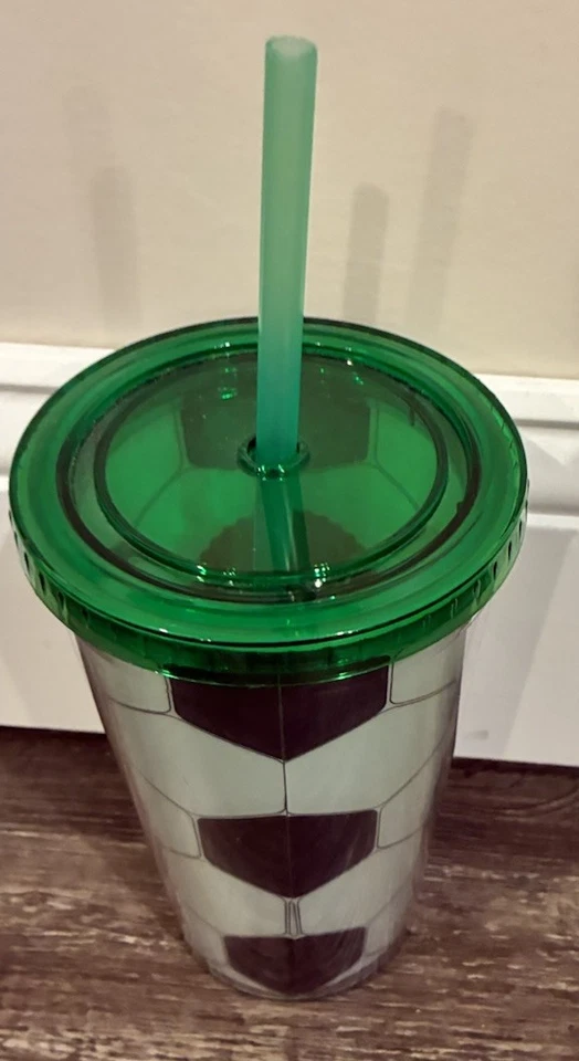 Plastic cup With Straw 16oz Reese’s Soccer HTF - Image 3 of 4