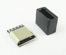 6sets Micro USB Female 5pin B Type Jack Socket Connector Plastic Cover