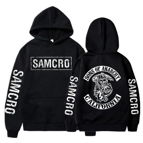 Sons of Anarchy SAMCRO Gráfico Sudadera con Capucha Hombre Ropa de Calle Otoño Hombres Mujeres Alto - Imagen 7 de 23