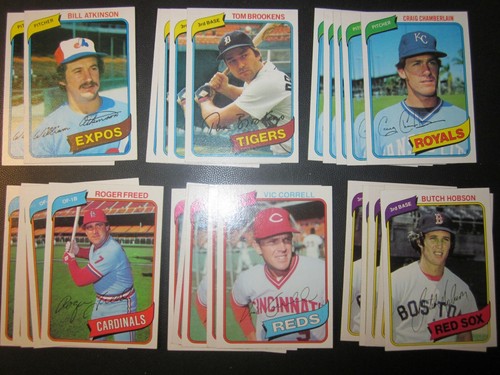 1980 Topps Baseball Pick Choose Finish Your Set( 276- 499) NM, NM/MT - Picture 126 of 197