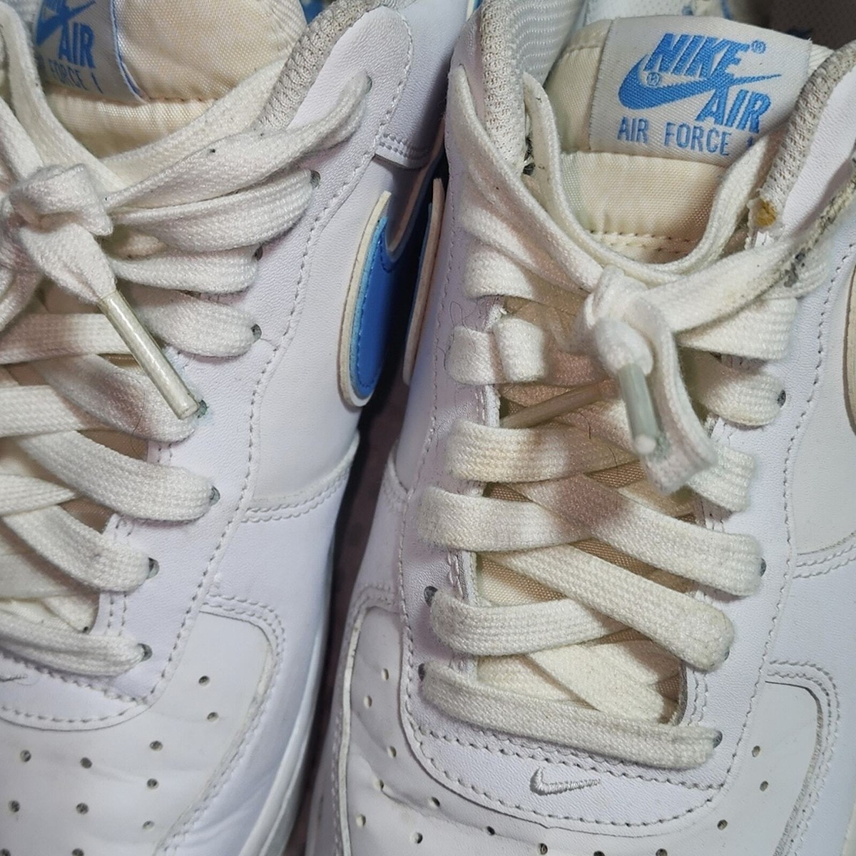 NIKE AIR FORCE EUC MENS SIZE 10 UNIVERSITY BLUE SNEAKERS 