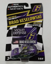 Brad Keselowski #6 NASCAR Authentics 2022 Wave 5 Diecast 1:64 Next Gen Violet