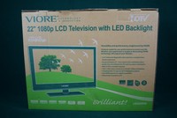 Viore 22 1080p Lcd Tv - Led22vf60 - In Box Viore 22 1080p Lcd Tv - Led22vf60 - In Box