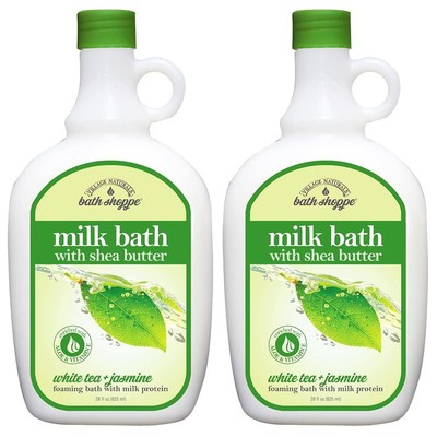, White Tea and Jasmine Foaming Milk Bath, 28 Fl Oz, Pack of 2