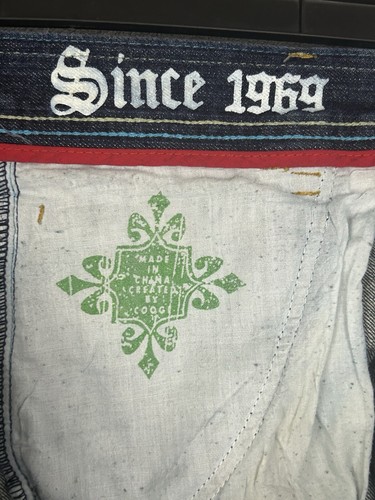 Vintage Coogi Jeans Mens 34x34 Blue Y2K Rare Baggy Street Skater Actual 34x33 - Picture 18 of 22